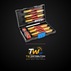Tournevis isolés 1000V — coffret 13 pièces HOGERT